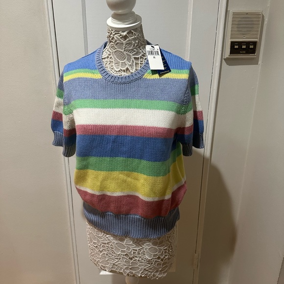 SOLD Polo Ralph Lauren striped sweater XL ASO The Summer I Turned Pretty Belly - Picture 2 of 6